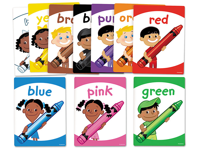 Colors clipart toddler. Lakeshore kids color card