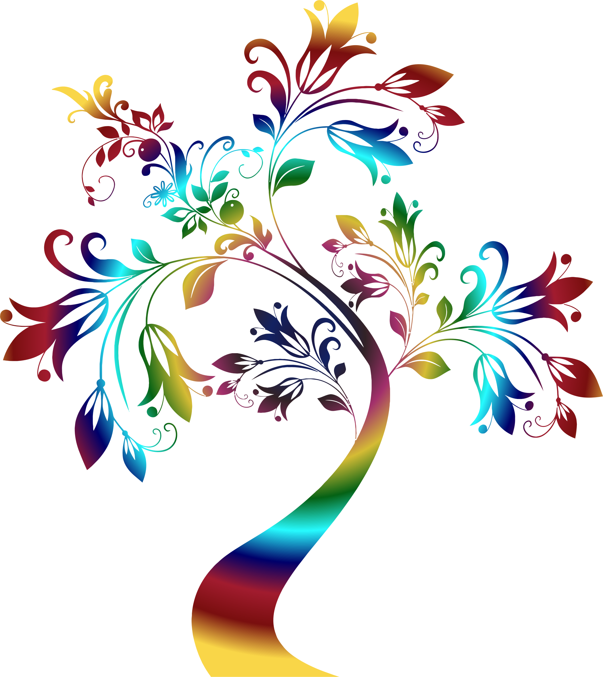 colors clipart tree