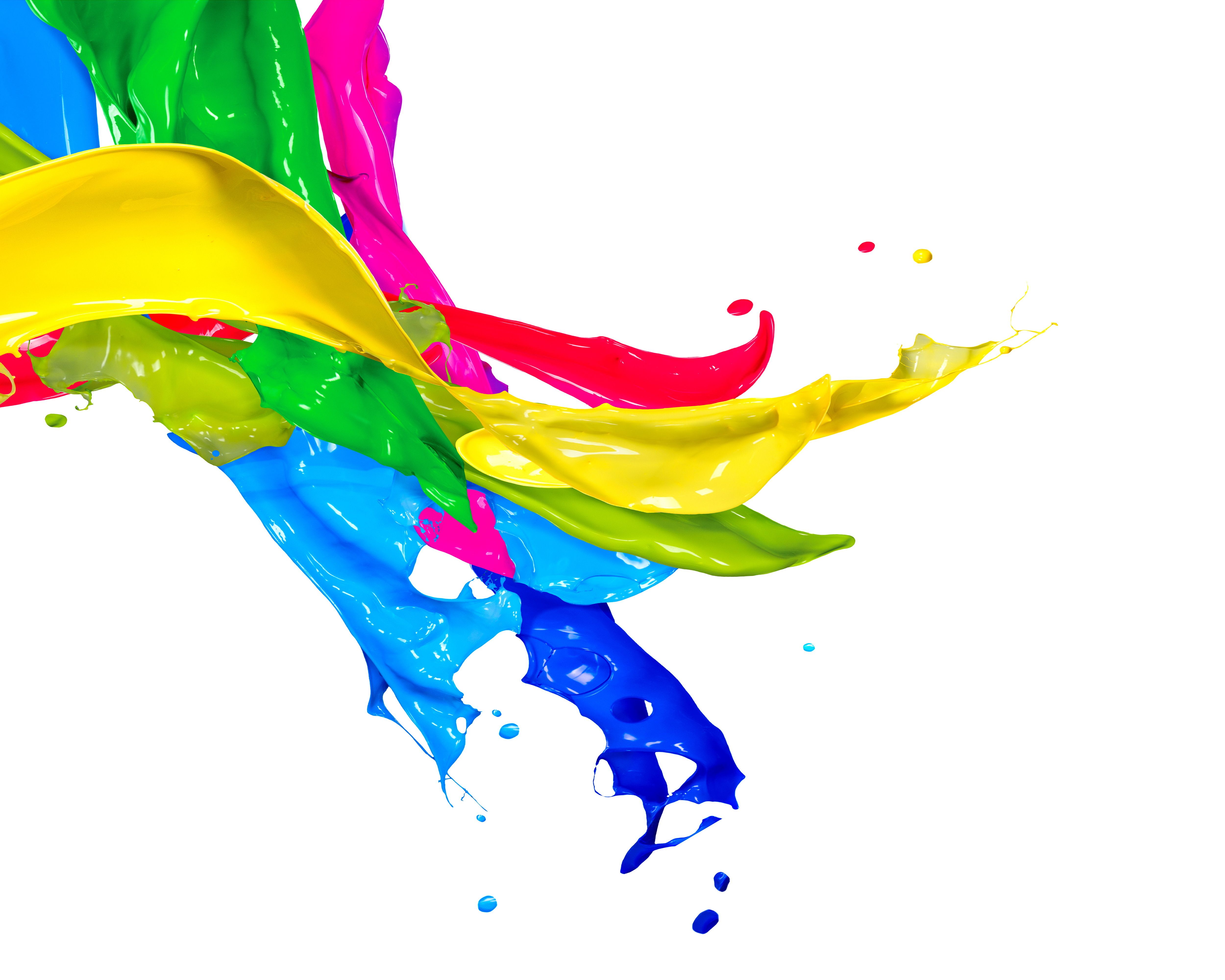 Colored ink and mix. Colors clipart water