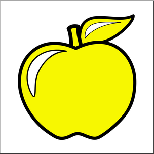 Clip art apple color. Colors clipart yellow