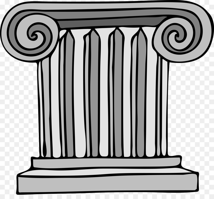 Column clipart. Clip art architecture line