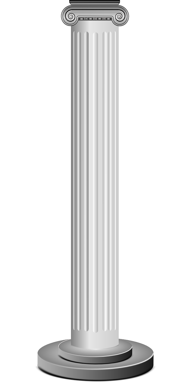 column clipart black and white