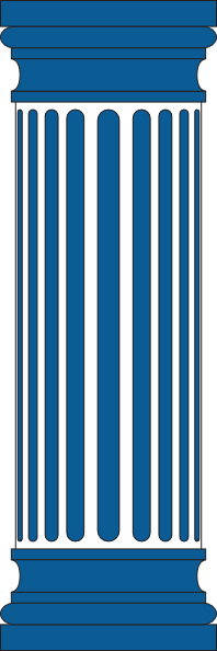 column clipart blue