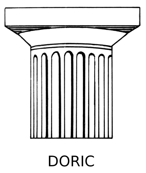 greek clipart doric column
