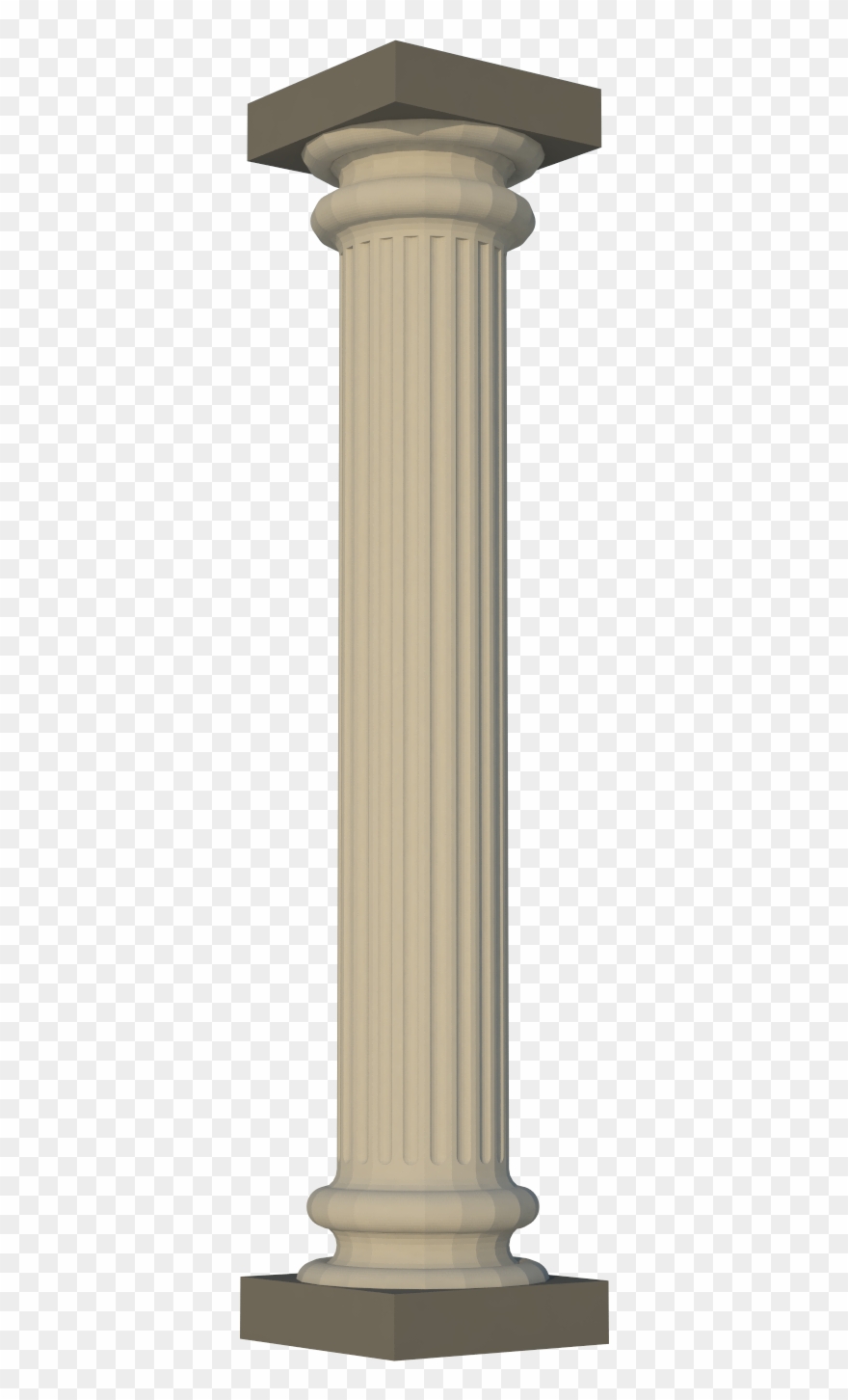Greek pillar dustynus thingiverse. Column clipart fancy