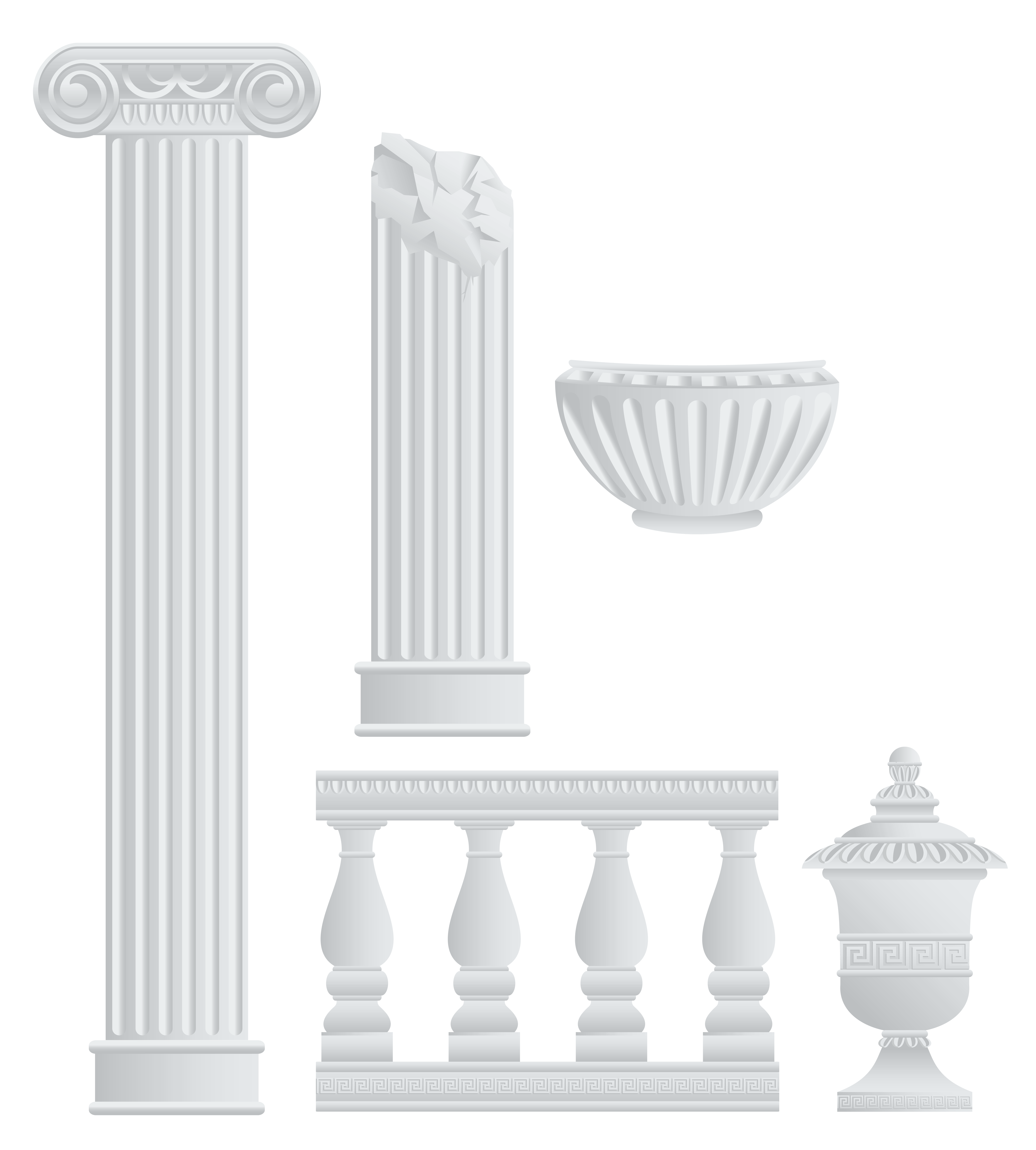 Column clipart flag greek. Fence columns and elements