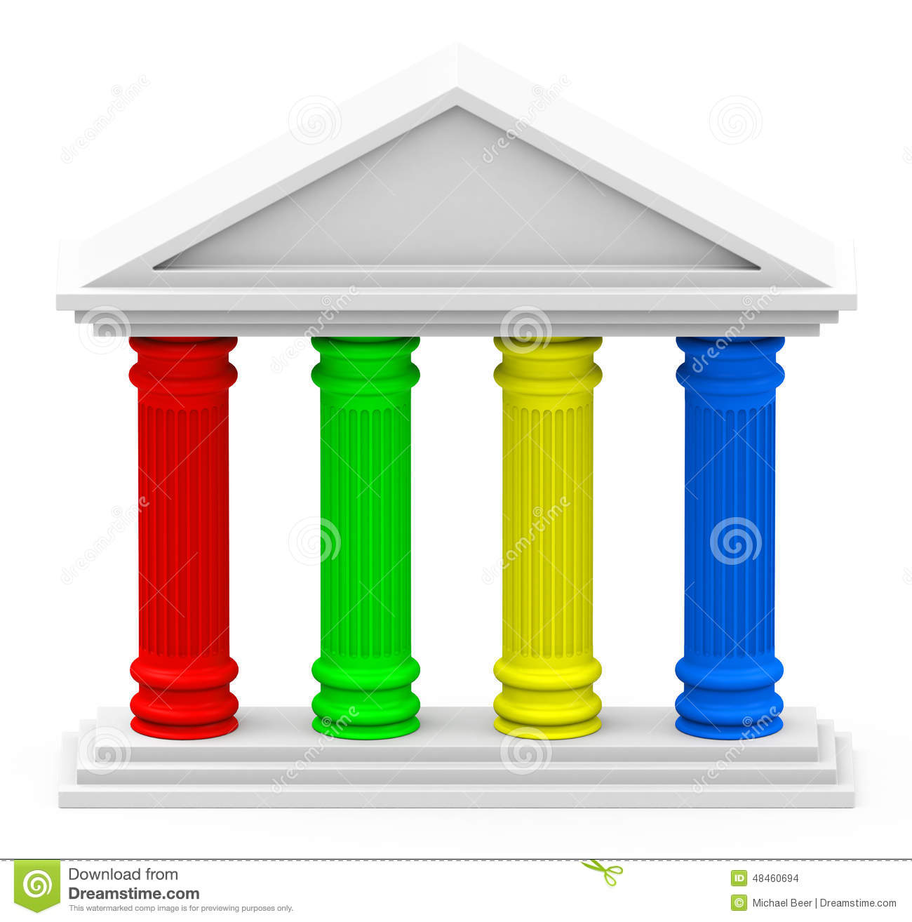 column clipart four pillars