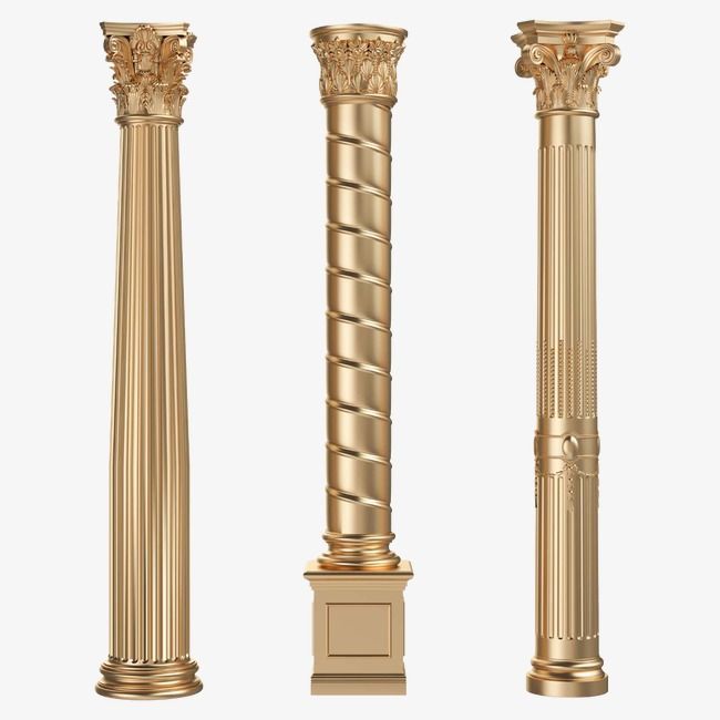 Pillars high grade png. Column clipart golden pillar