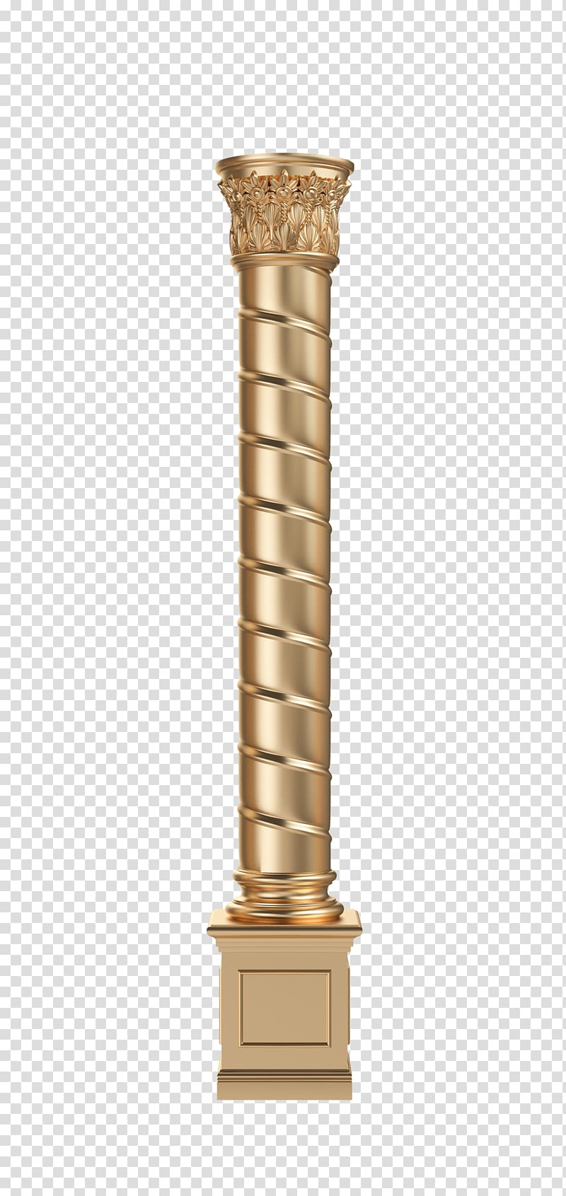 Gold european decorative columns. Column clipart golden pillar