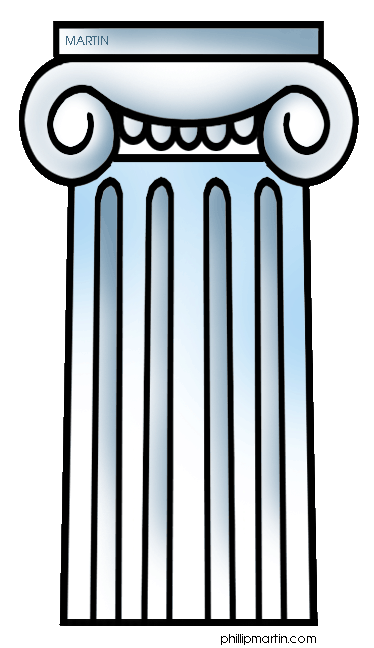 column clipart greek background