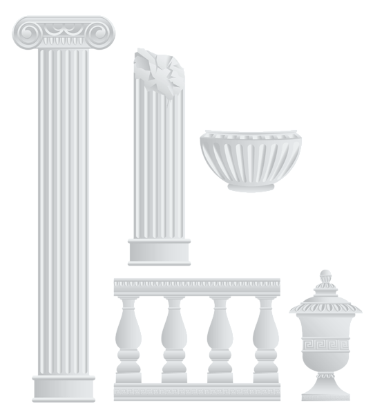column clipart greek style