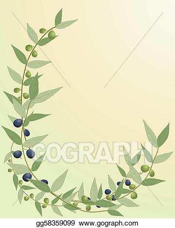 olive clipart border