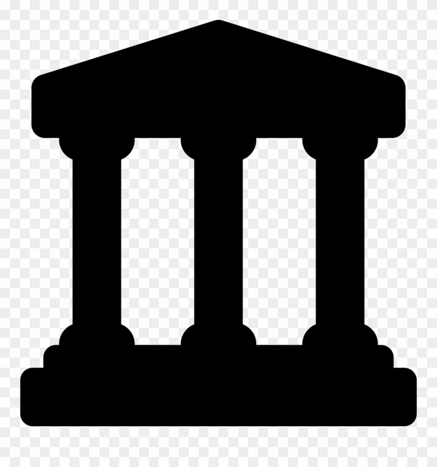 Column clipart svg. Bank building with png
