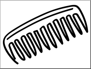 Comb clipart. Clip art basic words