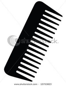A silhouette of clip. Comb clipart dog comb