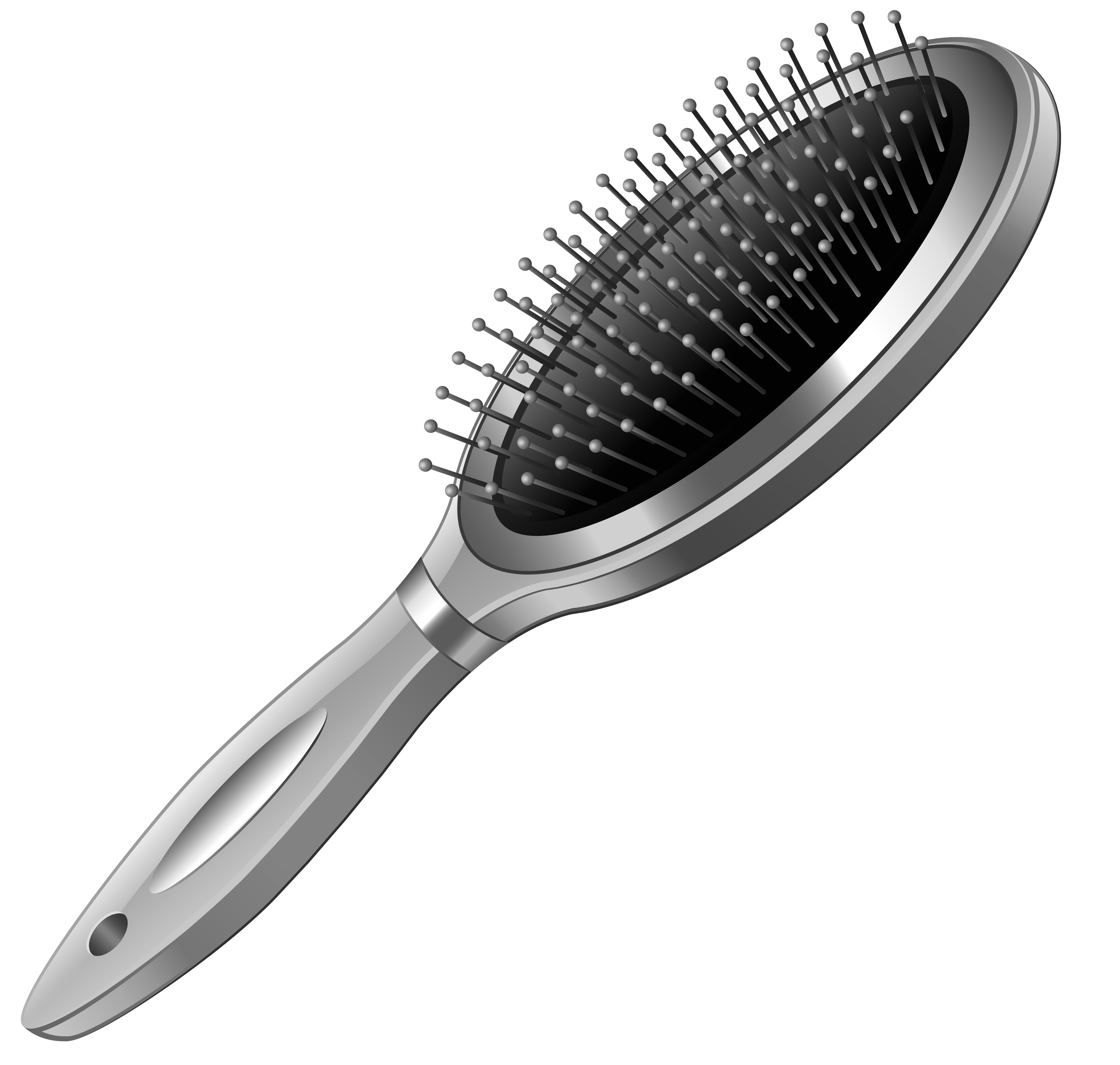Comb clipart hair comb. Hairbrush coloring clip art