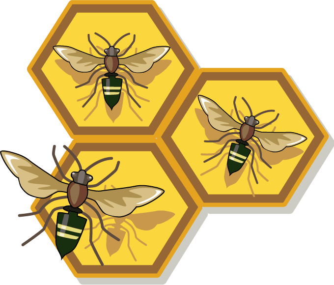 comb clipart honey bee
