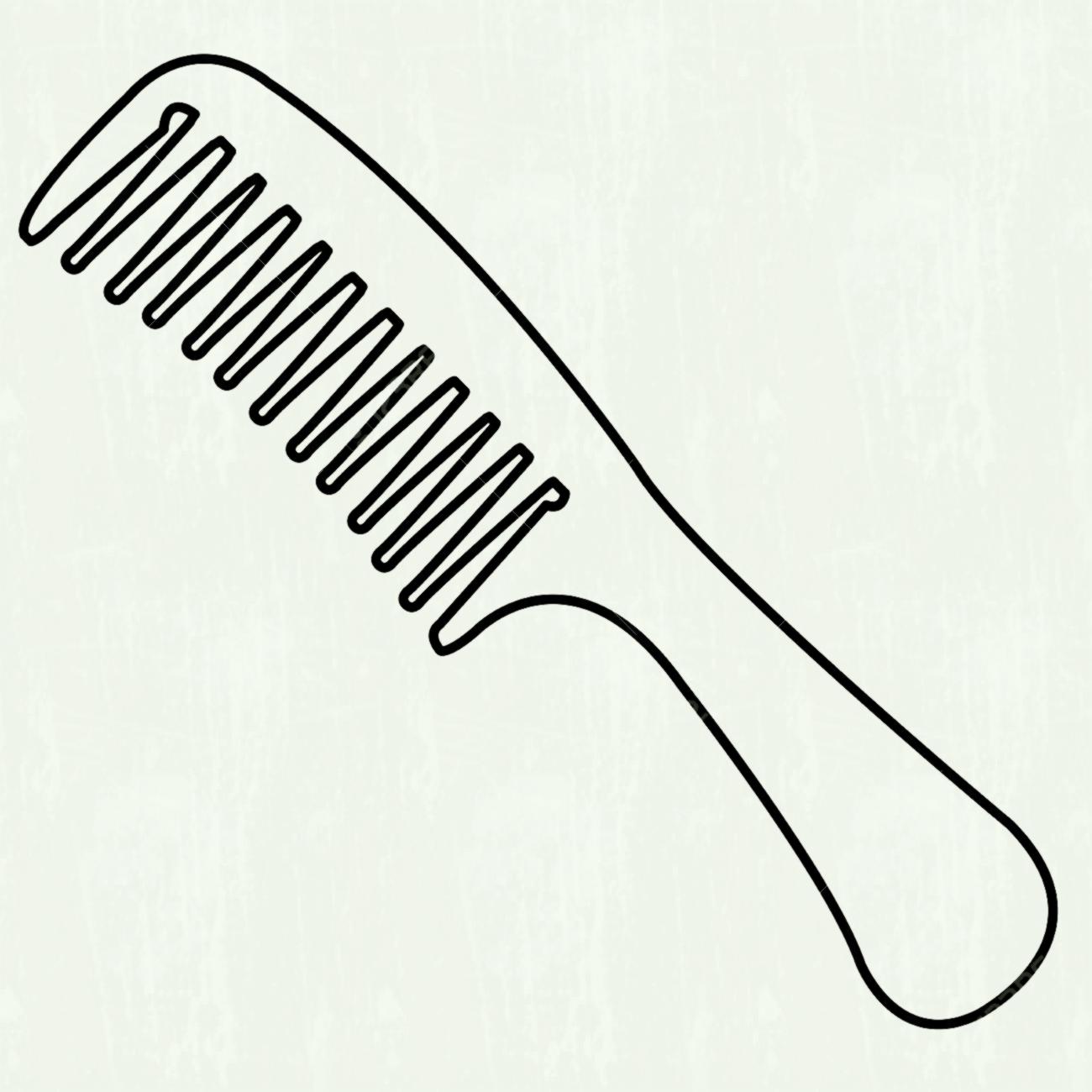 comb clipart outline