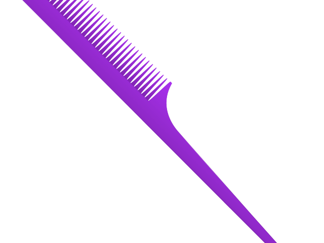 comb clipart purple