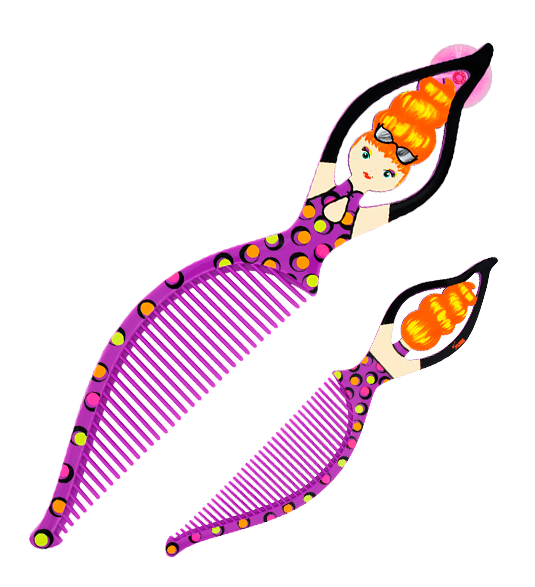 Purple clipart comb. Handle delice pylones peigne