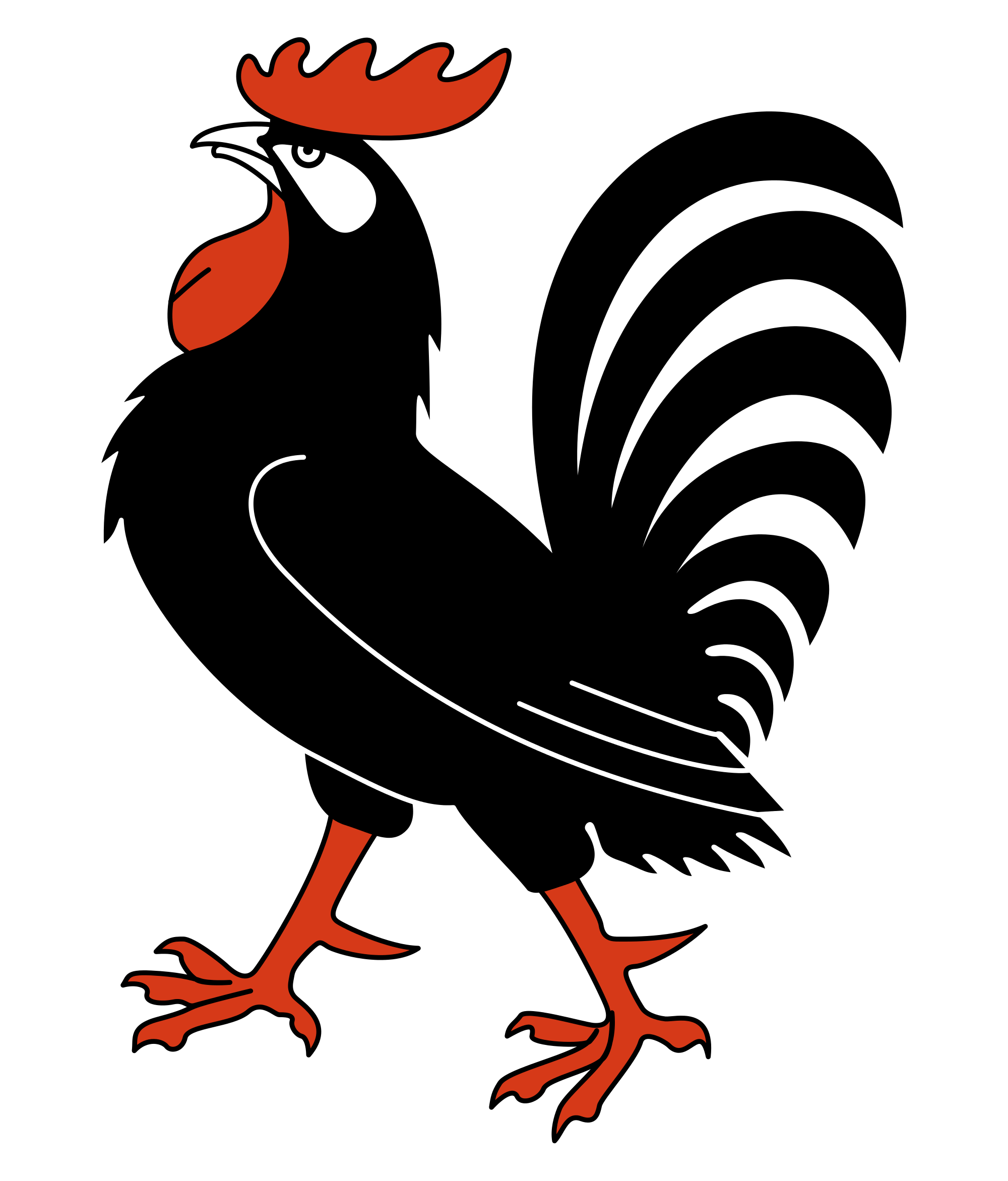 feet clipart rooster