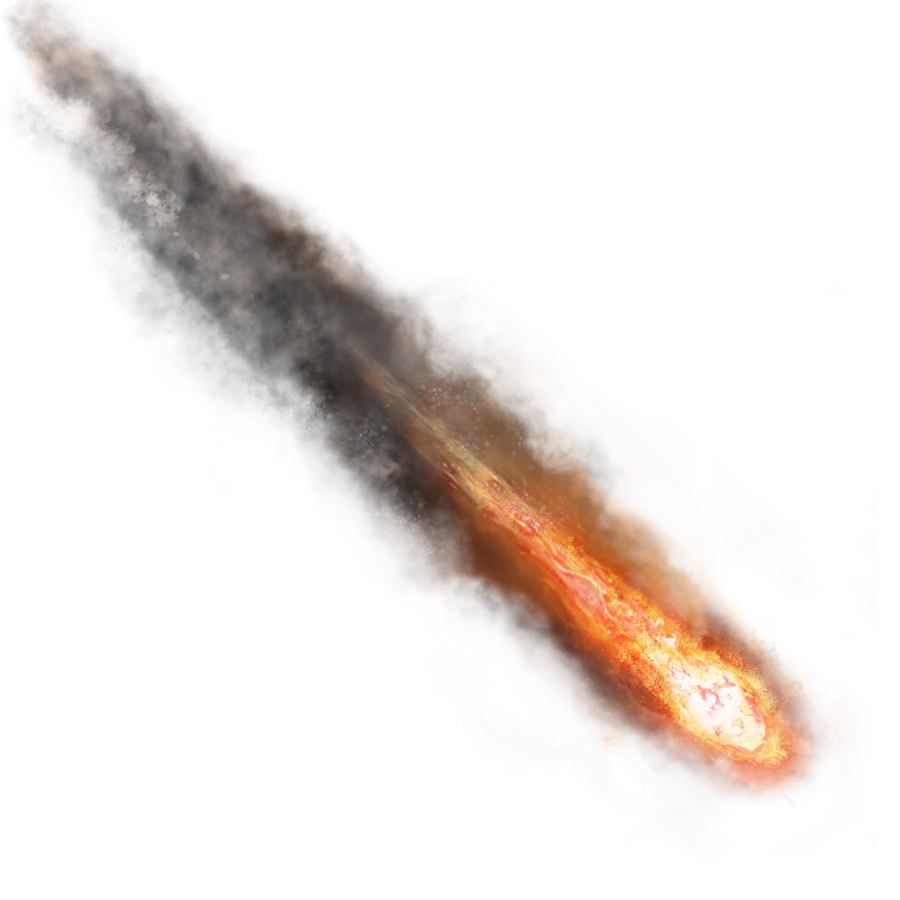 comet clipart meteorite