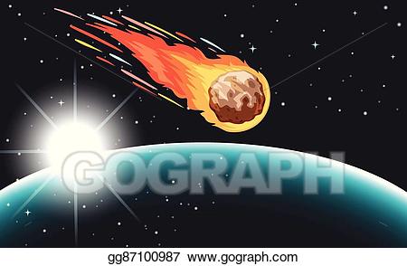 comet clipart outer space