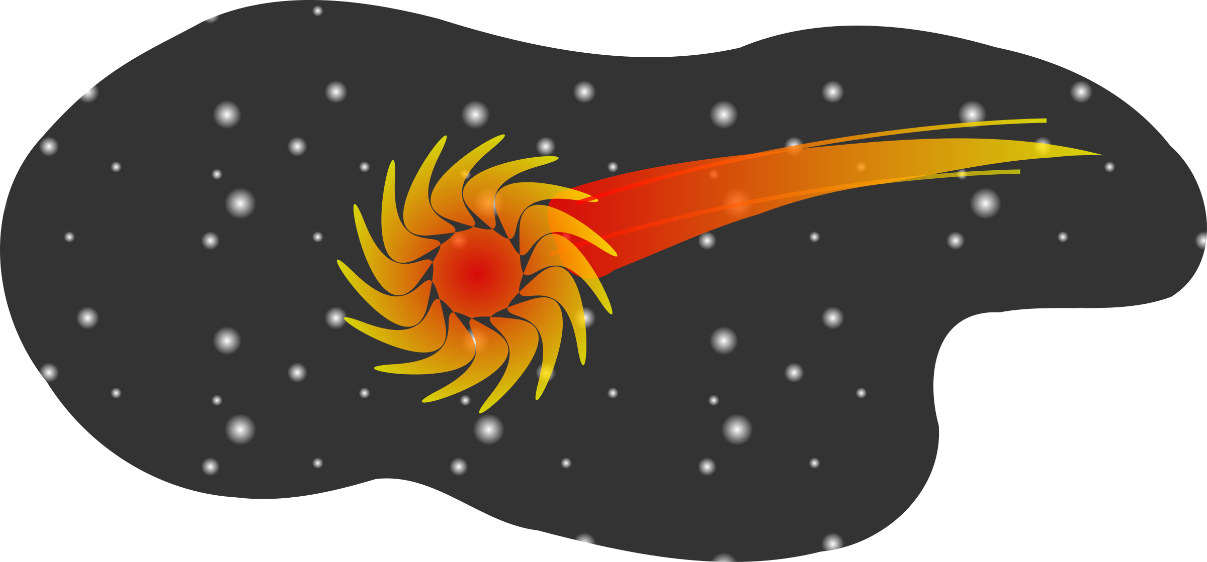 comet clipart outer space