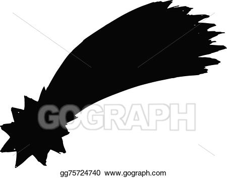 comet clipart silhouette