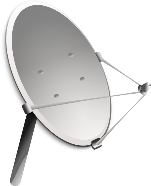 Dish clipart antina. Satellite antenna i royalty