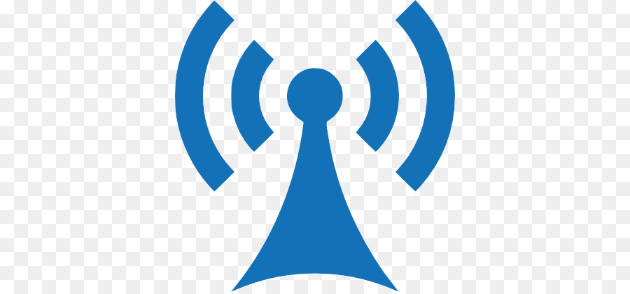 Line logo radio blue. Communication clipart telecommunication