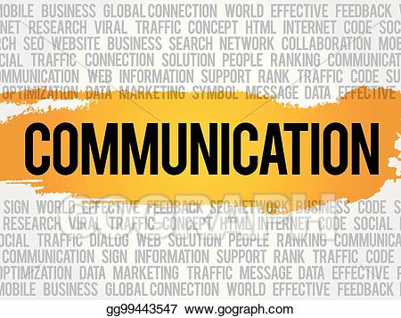 communication clipart word