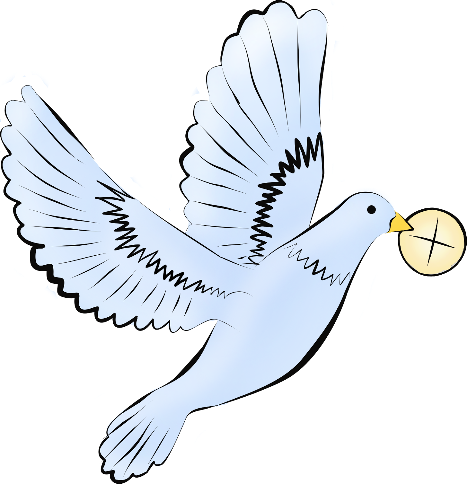 dove clipart first communion