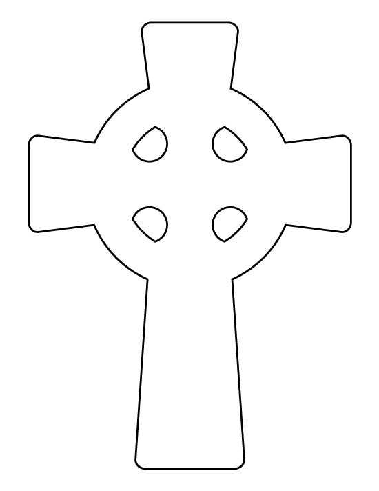 Celtic cross pattern use. Crucifix clipart winter
