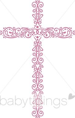 Communion clipart ornate cross. Clip art christian baby