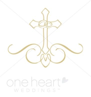 Religious wedding . Communion clipart ornate cross