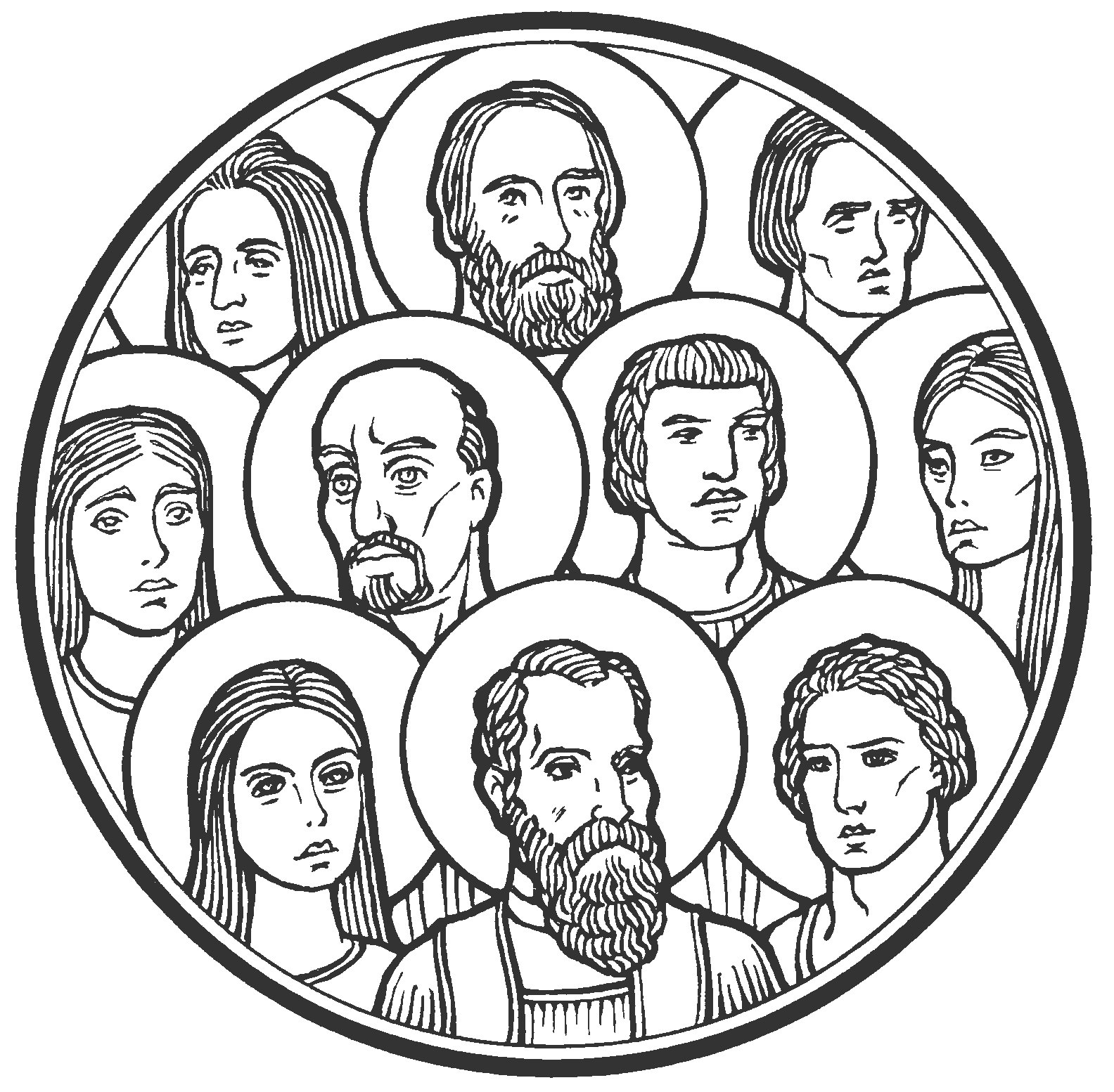 communion clipart saints
