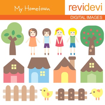Clip art my kids. Community clipart hometown