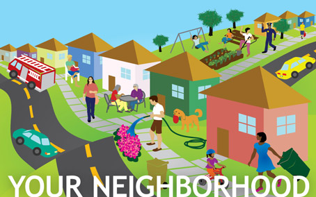 neighborhood clipart comunity