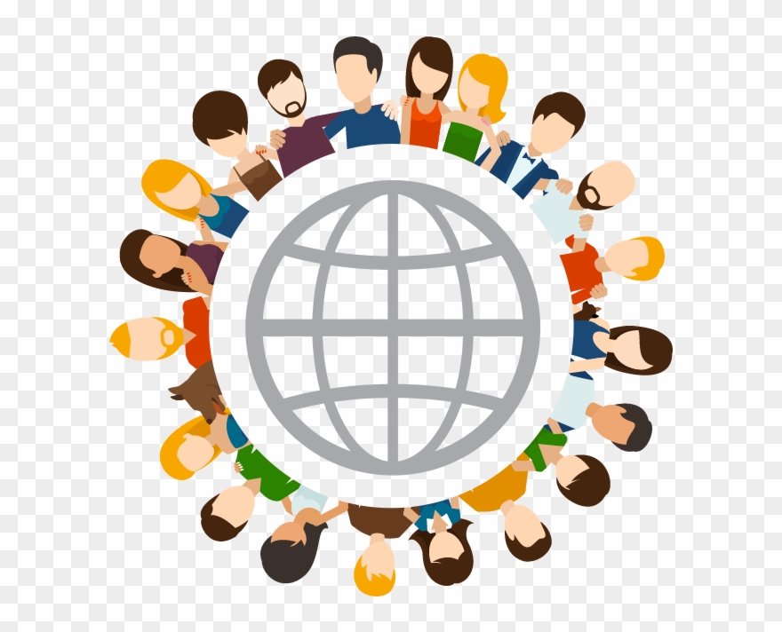 Global friends network . Community clipart social need