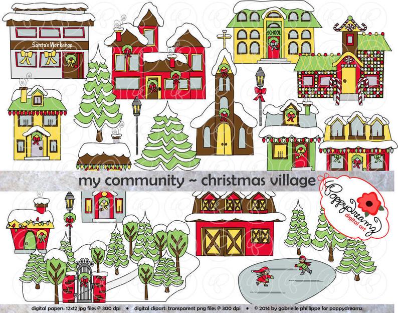 Community clipart village community. My christmas dpi transparent