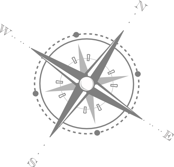 compass clipart faded