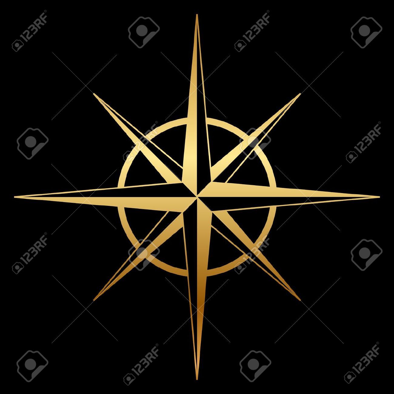 compass clipart golden compass