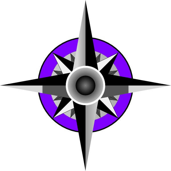 Nautical clipart wheel. Compass blue rose clip
