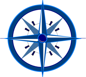 Compass clipart line art. Blue clip at clker