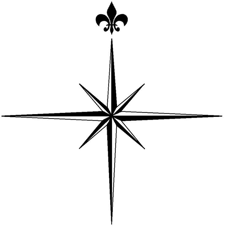 compass clipart northern star
