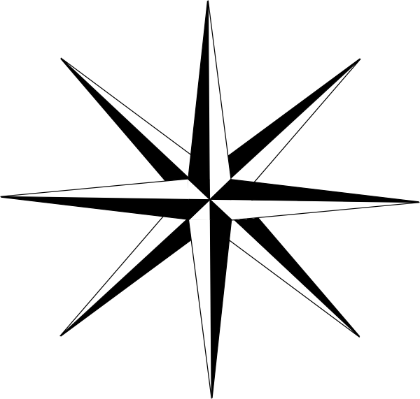 compass clipart northern star