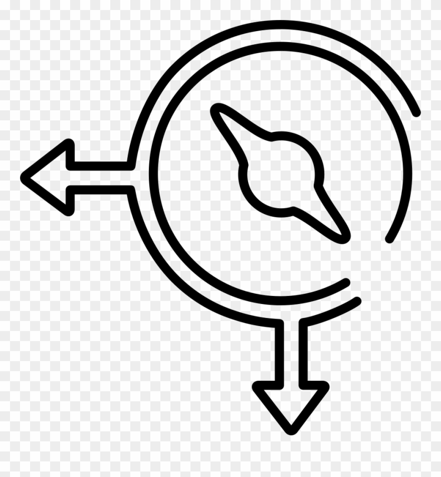 Compass clipart orientation. Logistics ultrathin sign with
