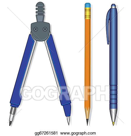compass clipart pencil