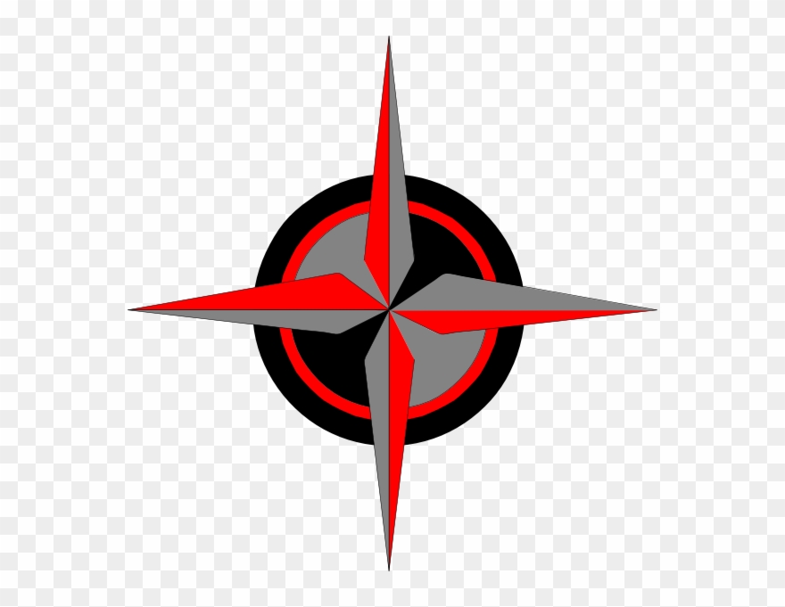 compass clipart red